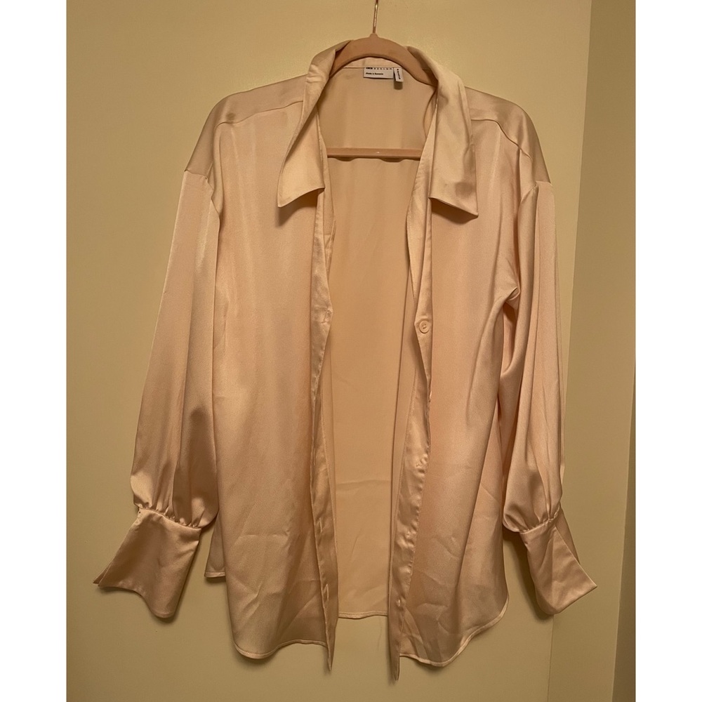 Asos Satin Button Up Blouse